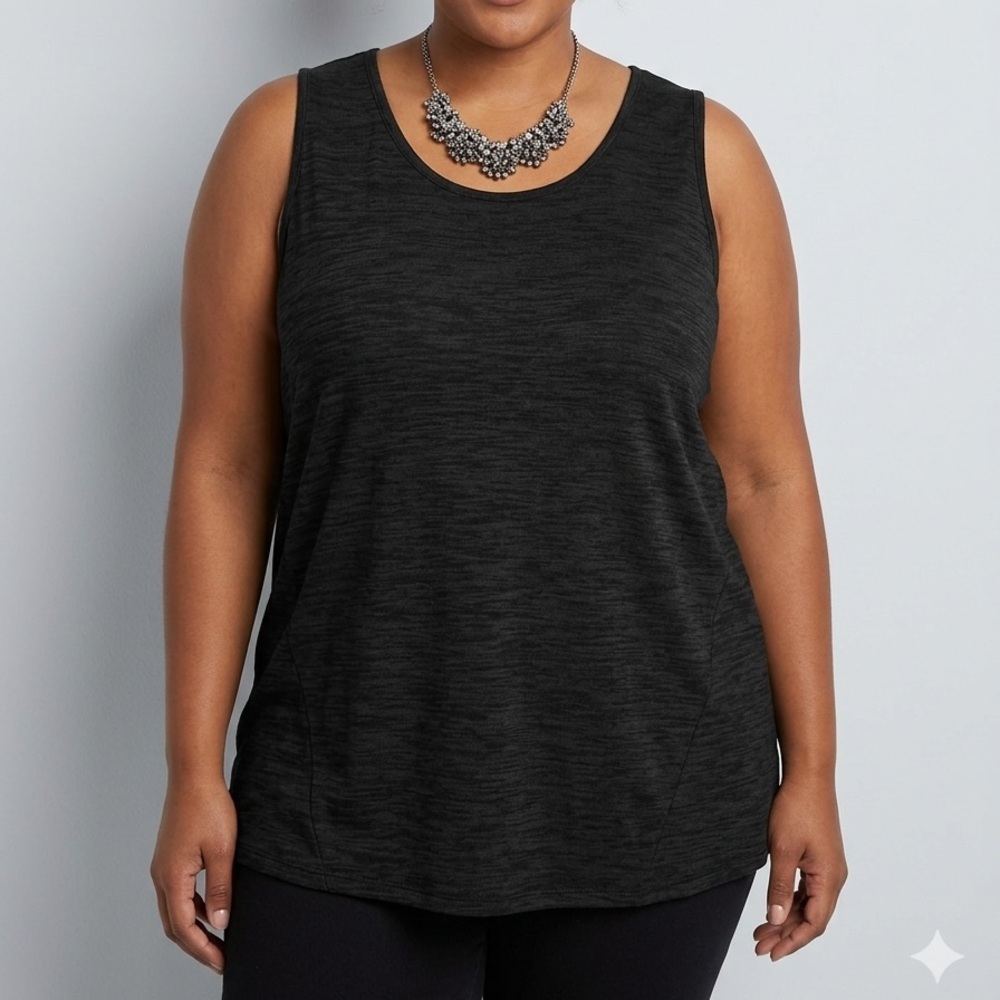 😍SHOW SPECIAL ATHLETIC WORKS Dark Grey  Racer Back Athletic Top 3X